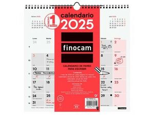 CALENDARIO DE PARED 2025 30X30 ESCRIBIR FINOCAM