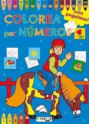 COLOREA POR NUMEROS. AZUL