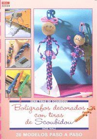 BOLIGRAFOS DECORADOS CON TIRAS DE SCOUBIDOU